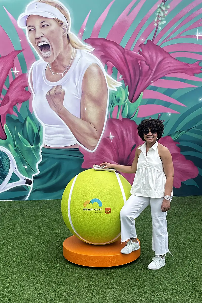 Mayelin Stevenson in tennis tournament